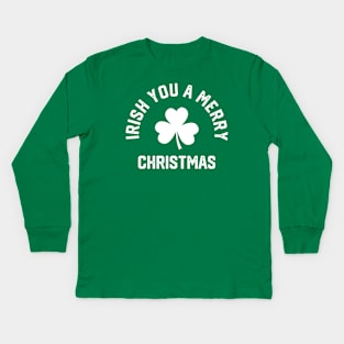 Irish You A Merry Christmas #3 Kids Long Sleeve T-Shirt